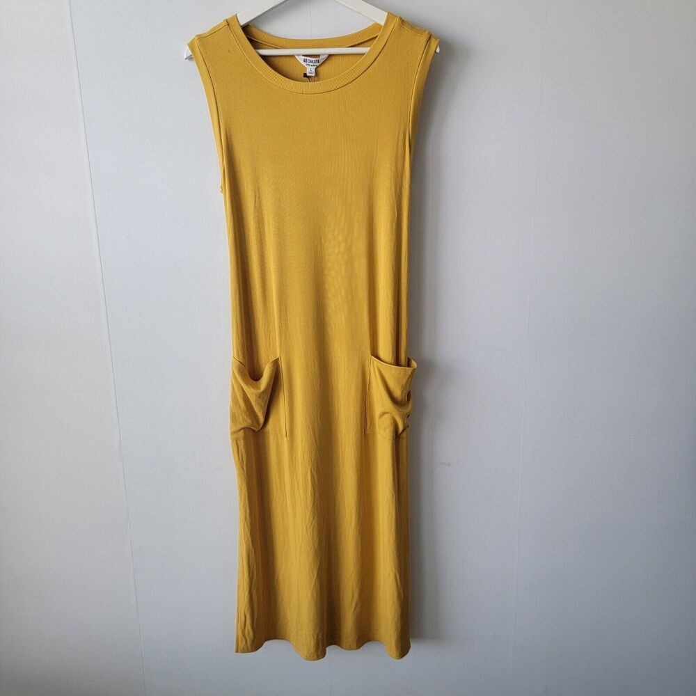 BB dakota steve madden women's ribbed knit dress size L yaslin tie front